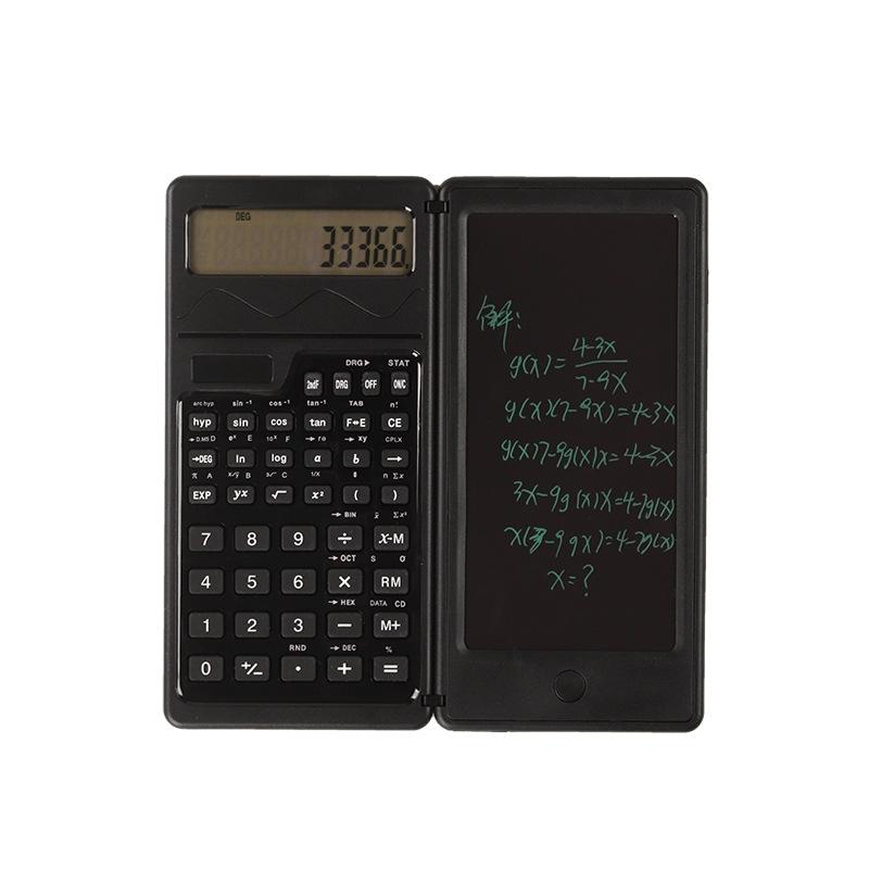 Solar Function Calculator Handwriting Pad 10 Digits Display Portable Handwriting Board (Black)  |  Digital Drawing Tablets Computer Accessories Digital Drawing Tablets