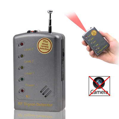 Superior Sensitivity RF Signal Detector / Digital Signals of Bluetooth / WLAN / Wi-Fi with Analog / Digital Select Switch (SH-055GRV) (Grey)  |  RF Signal Detector RF Signal Detector RF Signal Detector