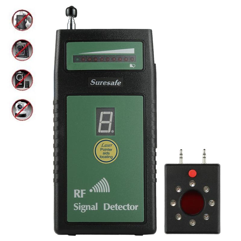 Suresafe SH-055U8LP Anti-Spy Auto Threshold RF Signal Detector Camera Detector with 8 LEDs, Detection Frequency: 50 MHz-6.0 GHz  |  WiFi Signal Detector Security & Surveillance WiFi Signal Detector