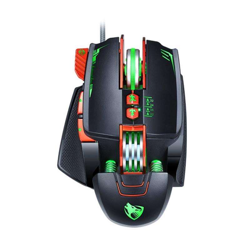 T-WOLF V9 8 Keys 3200 DPI Gaming Macro Definition Mechanical Wired Mouse (Black)  |  Wired Mice Computer Accessories Wired Mice