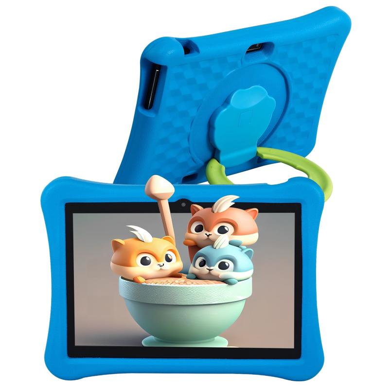 T80 Plus Kid Tablet 10.1 inch, 4GB+64GB, Android 12 Allwinner A133 Quad Core CPU Support Parental Control Google Play (Blue)  |  Kid Tablet Computers Kid Tablet Computers Kid Tablet Computers