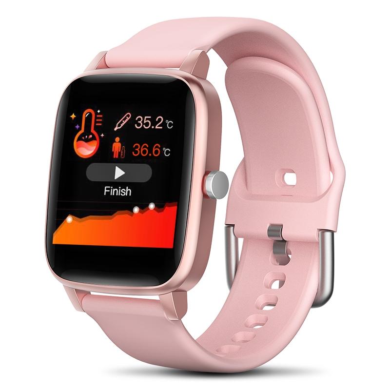 T98 1.4 inch Color Screen Smart Watch, IP67 Waterproof, Support Body Temperature Measurement / Heart Rate Monitoring / Blood Pressure Monitoring / Sedentary Reminder / Calories (Pink)  |  Smart Watches Smart Watches Smart Watches