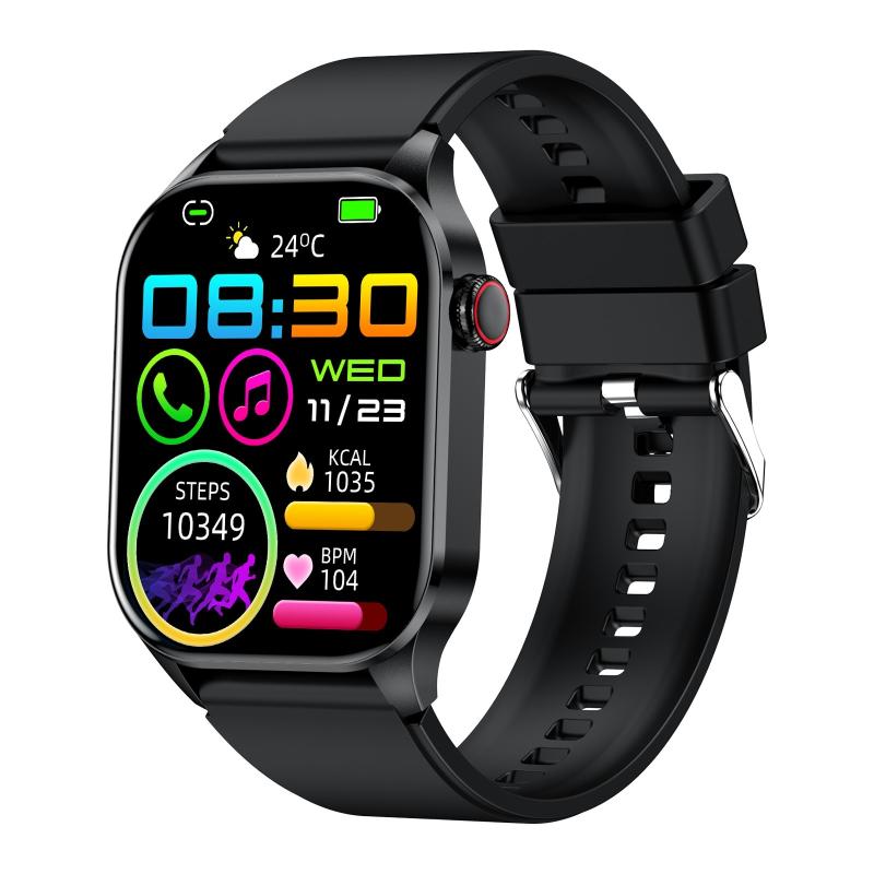 T98 2.04 inch IP68 Waterproof Bluetooth Call Smart Watch, Support Blood Oxygen Monitoring (Black)  |  Smart Bracelets Smart Bracelets Smart Bracelets