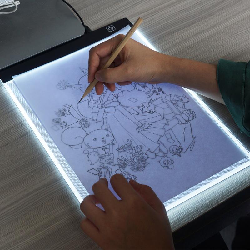 Ultra-thin A4 Size Portable USB LED Artcraft Tracing Light Box Copy Board for Artists Drawing Sketching Animation and X-ray Viewing – No Brightness Control  |  Digital Drawing Tablets Computer Accessories Digital Drawing Tablets