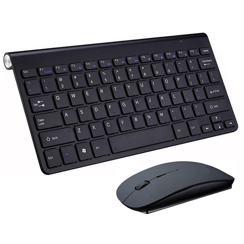 USB External Notebook Desktop Computer Universal Mini Wireless Keyboard Mouse, Style: Keyboard and Mouse Set (Black)  |  Wireless Keyboards Computer Accessories Wireless Keyboards