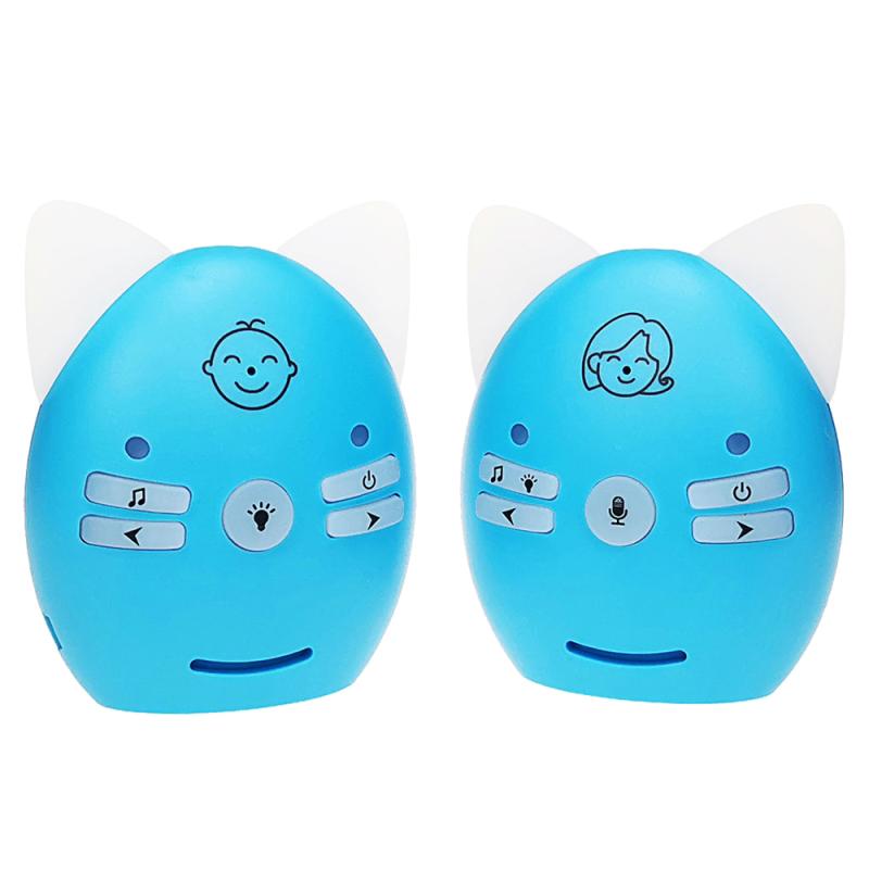 V30 Wireless Audio Baby Monitor Support Voice Monitoring + Intercom + Night Light without Battery (Blue)  |  Baby Monitors Baby Monitors Baby Monitors