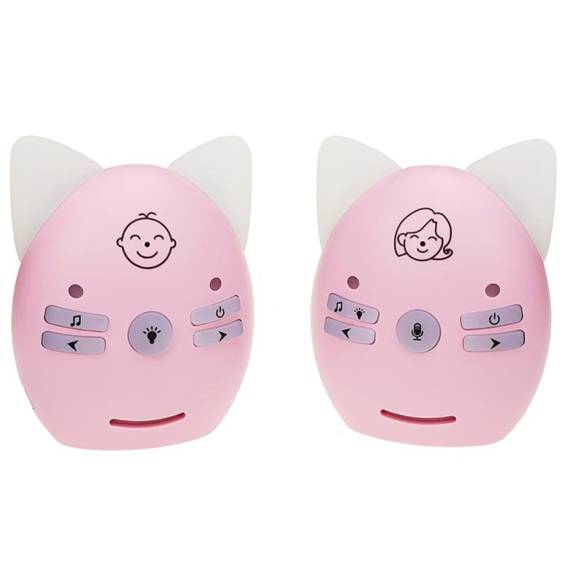 V30 Wireless Audio Baby Monitor Support Voice Monitoring + Intercom + Night Light without Battery (Pink)  |  Baby Monitors Baby Monitors Baby Monitors