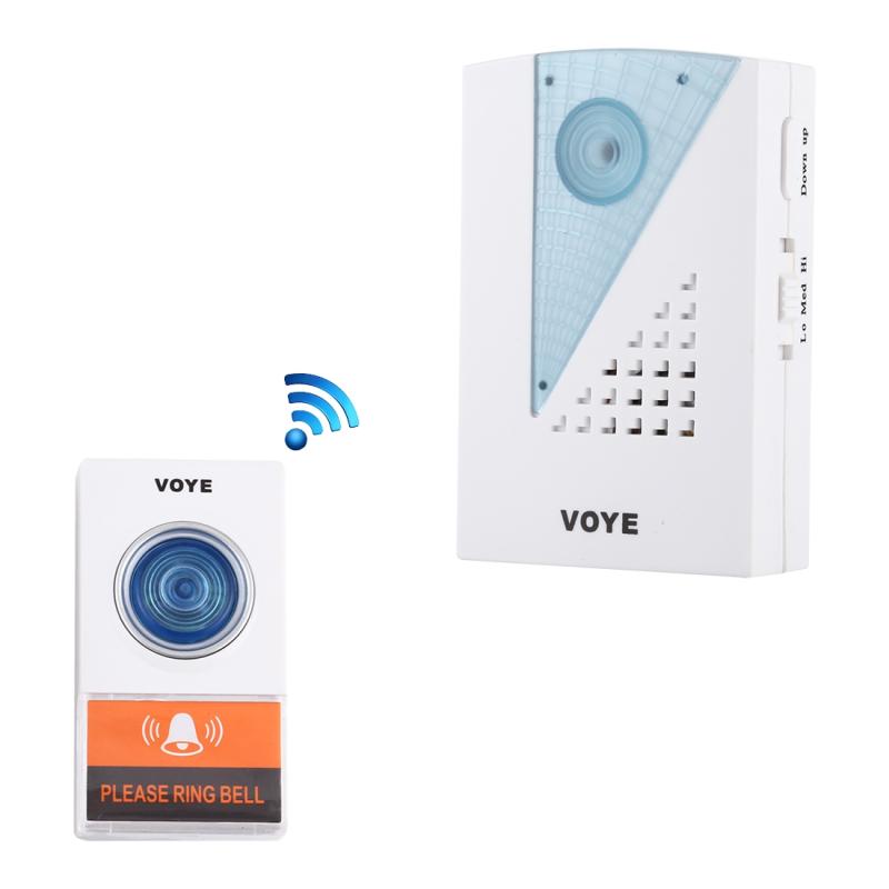 VOYE V001A Home Music Remote Control Wireless Doorbell with 38 Polyphony Sounds  |  Wireless Doorbell Security & Surveillance Wireless Doorbell