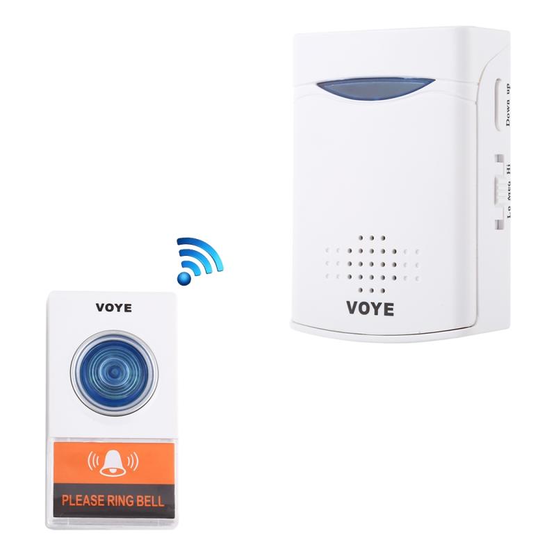 VOYE V006A Home Music Remote Control Wireless Doorbell with 38 Polyphony Sounds (White)  |  Wireless Doorbell Security & Surveillance Wireless Doorbell