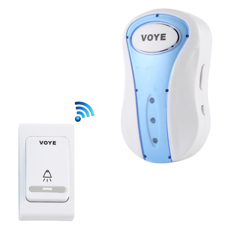 VOYE V008B Home Music Remote Control Wireless Doorbell with 38 Polyphony Sounds (White)  |  Wireless Doorbell Security & Surveillance Wireless Doorbell