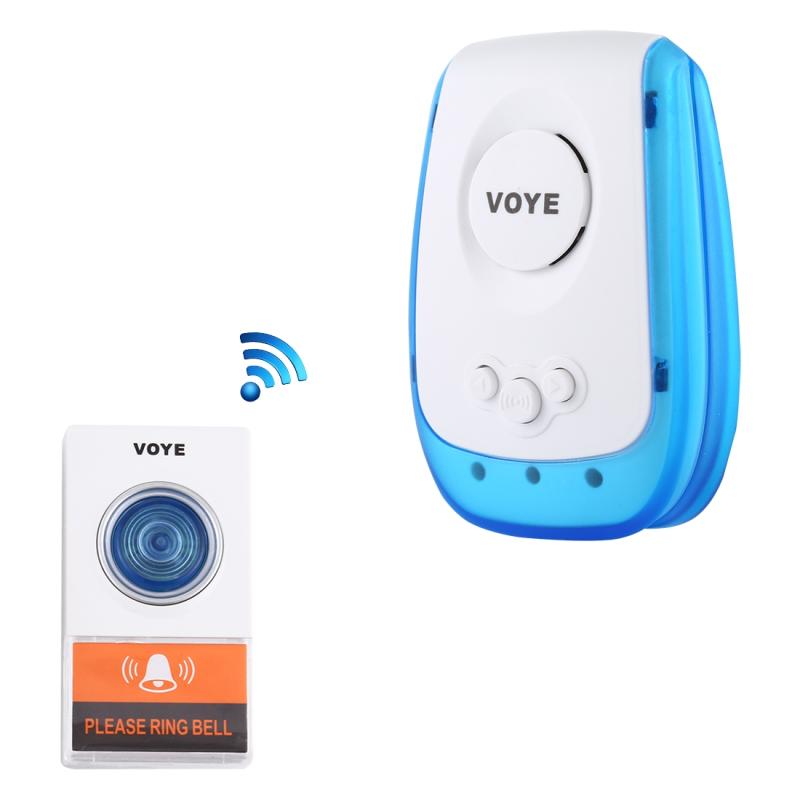 VOYE V009A Home Music Remote Control Wireless Doorbell with 38 Polyphony Sounds (White)  |  Wireless Doorbell Security & Surveillance Wireless Doorbell