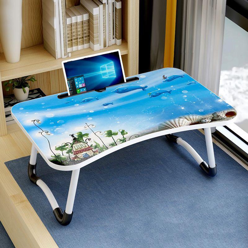 W-shaped Non-slip Legs Pattern Adjustable Folding Portable Laptop Desk with Card Slot (Underwater World)  |  Laptop Stands Computer Accessories Laptop Stands