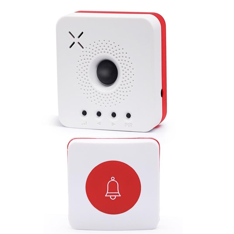 Wireless Human Body Sensing Doorbell Help Call Alarm + Wireless Button Kit – Alarm+Wireless Button  |  Wireless Doorbell Security & Surveillance Wireless Doorbell