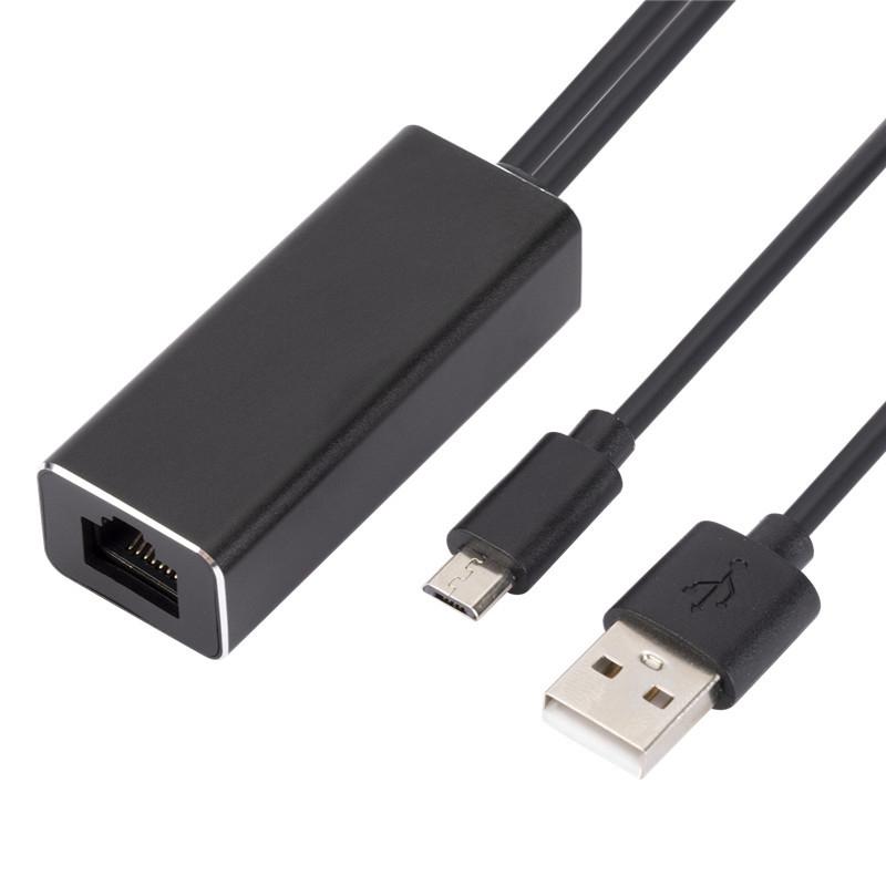 WK1109 Micro USB to RJ45 Network Card For Fire TV Stick  |  USB Network Adapter Computer Accessories USB Network Adapter