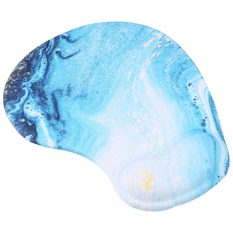 Wrist Rest Mouse Pad (Marble Blue Gold)  |  Mouse Pads Computer Accessories Mouse Pads