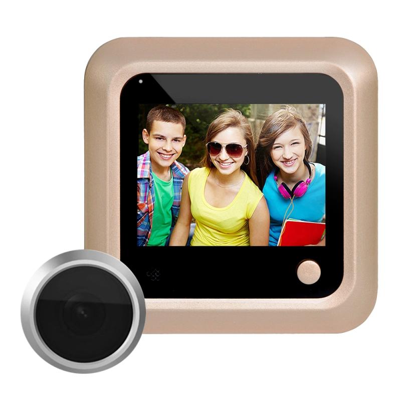 X5 2.4 inch Screen 2.0MP Security Camera No Disturb Peephole Viewer, Support TF Card (Gold)  |  Video Door Phones Security & Surveillance Video Door Phones