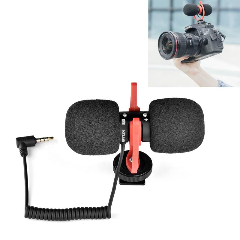 YELANGU MIC11 SLR Camera Mobile Phone Two-way Recording Microphone  |  Microphones Computer Accessories Microphones