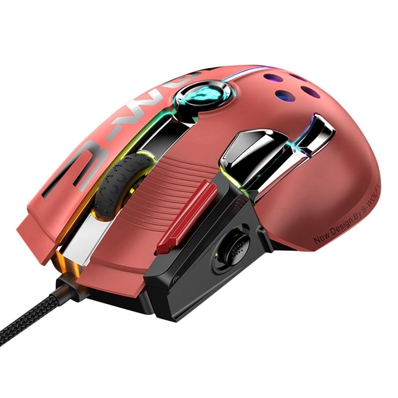 ZIYOU LANG M2 11 Keys 1200DPI Game Drive Free Macro Definition Wired Mouse, Cable Length: 1.7m (Orange Red) – M2 Orange Red  |  Wired Mice Computer Accessories Wired Mice