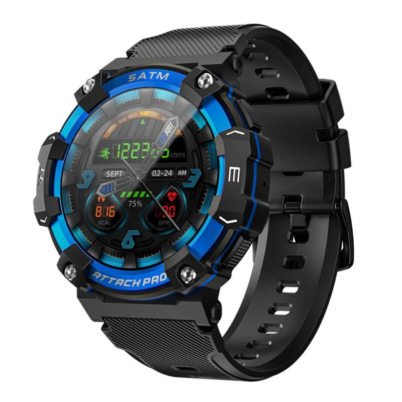 LOKMAT ATTACK 2 PRO 1.39-Inch 5ATM Waterproof Health Monitoring Bluetooth Smart Watch (Royal Blue)  |  Smart Watches Smart Watches Smart Watches