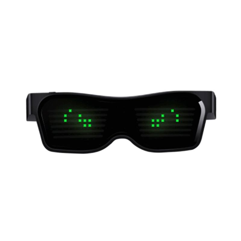 Magic Bluetooth LED Party Glasses APP Control Luminous Glasses – Green  |  Wearable Gadgets Wearable Devices Wearable Gadgets