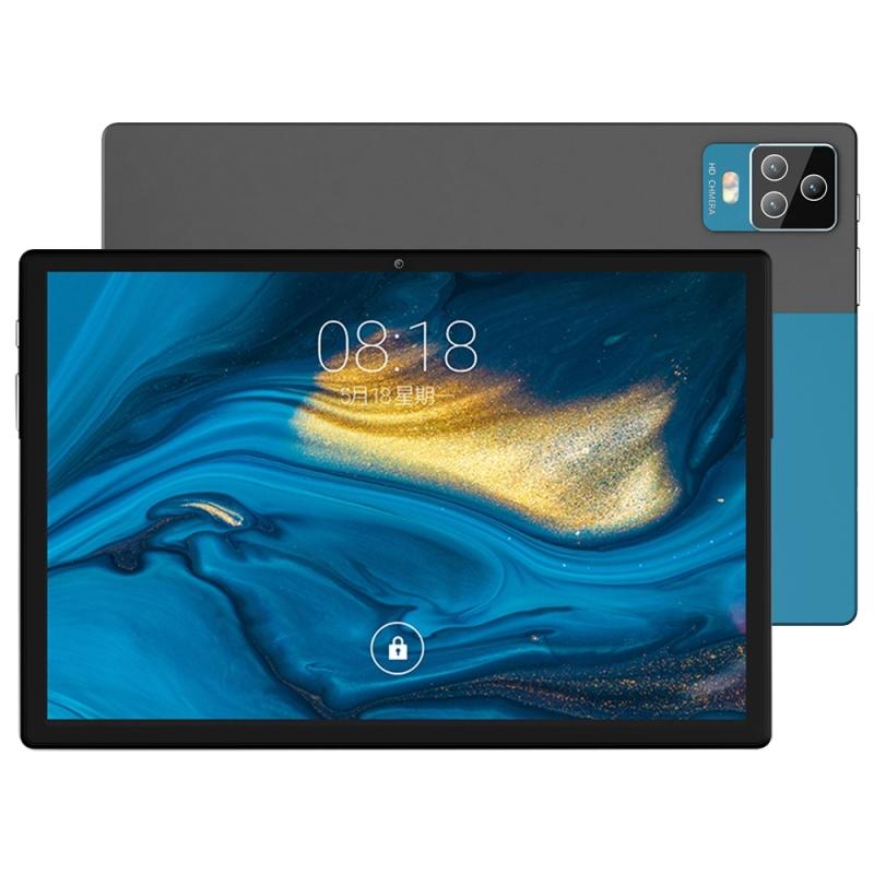 BDF P70 4G LTE Tablet PC 10.1 inch, 8GB+128GB, Android 11 MTK6755 Octa Core with Leather Case, Support Dual SIM, EU Plug (Blue)  |  Android Tablets Android Tablets Android Tablets